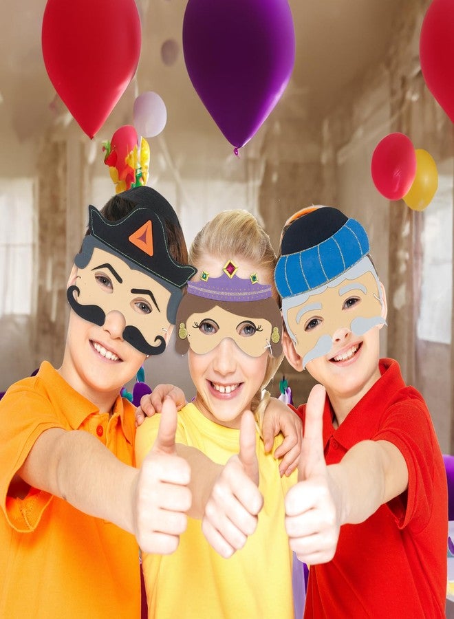 Rite Lite Purim Masks For Kids Gift Set of 3 - Dress Up! Jewish Holiday Party Favors Decorations Goodie Bag Rewards Educational Arts & Crafts Accessories Esther, Haman, & Mordechai for Hours of Fun! - Image 4